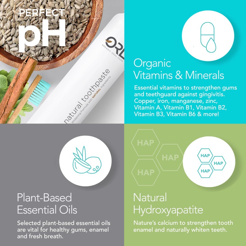 ORL Fluoride-Free, Natural Hydroxyapatite Toothpaste with Organic Xylitol. Helps Strengthen Teeth, Prevent Cavities, Non-Toxic Ingredients. Natural Cinnamint Flavor 4 oz. Made is USA - Image 4